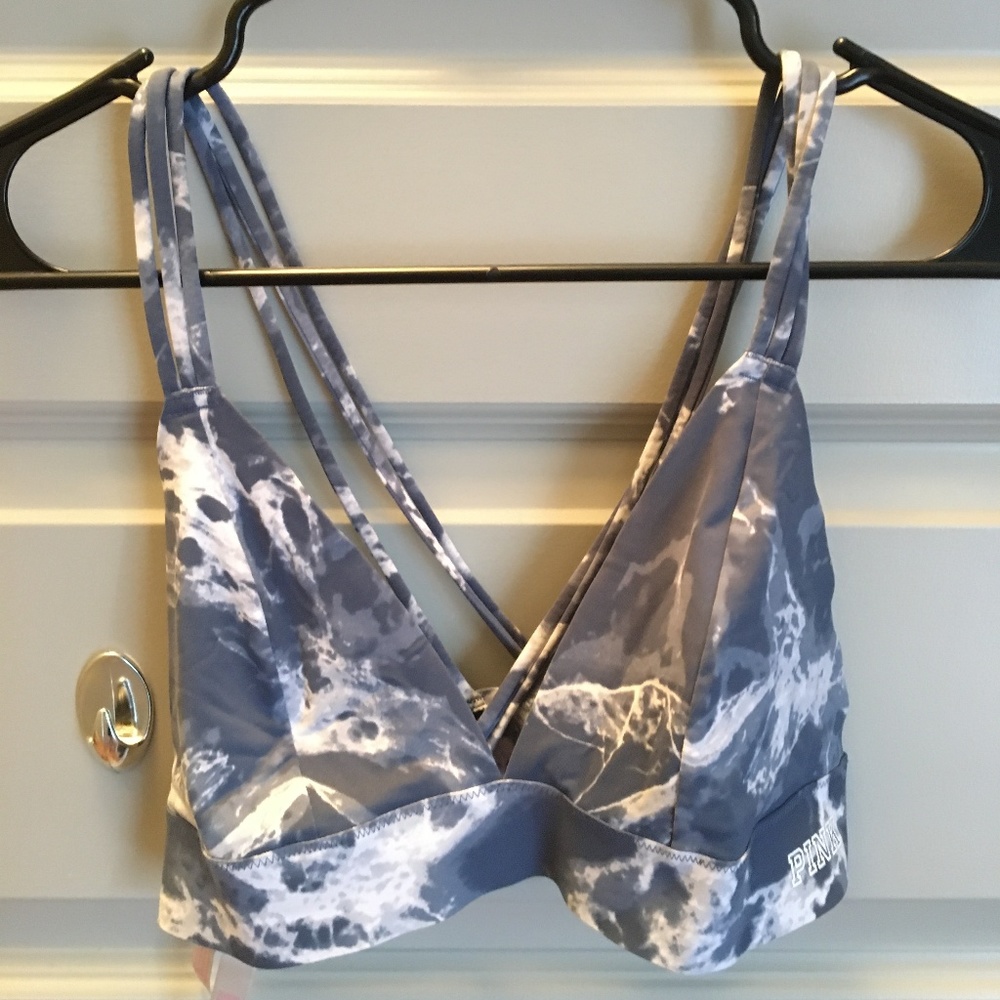 Victoria Secret Pink Blue Tie Dye Bralette